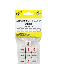 Juego de Dados Interrogativos Koplow Games 16mm Multicolor