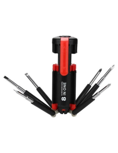 Juego de Destornilladores 8 en 1 con Linterna LED HomeSoGood