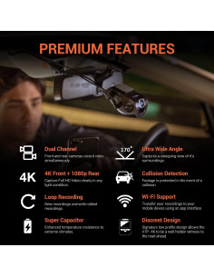 Cámara de Salpicadero Rexing V1P 4K Doble Canal Wi-Fi 2