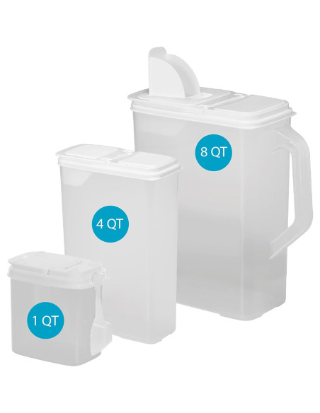 Contenedores de Almacenamiento Buddeez 3 Piezas 8QT Sin BPA