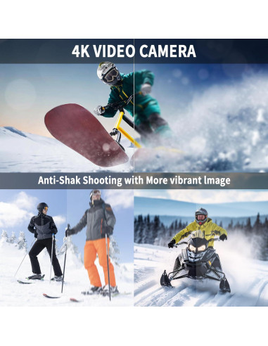 Cámara Digital 4K Monitech V01 con Pantalla Plegable y Kit