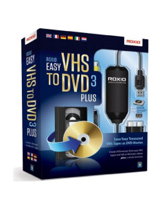 Dispositivo de captura de video USB 2.0 Corel Roxio Easy VHS a DVD 3 Plus