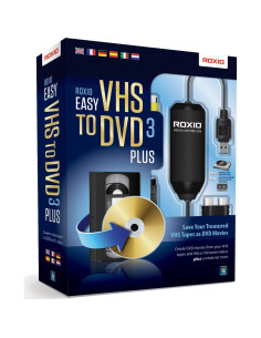 Dispositivo de captura de video USB 2.0 Corel Roxio Easy VHS a DVD 3 Plus 2