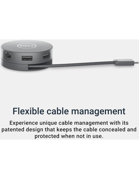 Adaptador Multiport USB-C Dell DA305 6-en-1 Gris