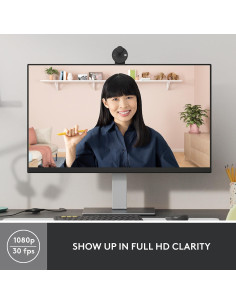 Webcam Logitech BRIO 2MP 1080p USB Tipo C Grafito 2