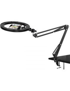 Luz de Anillo de 10" Acetaken con Soporte Ajustable para Webcam 2