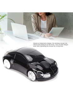 Ratón Inalámbrico Ergonómico Dpofirs Mini Coche Negro 2