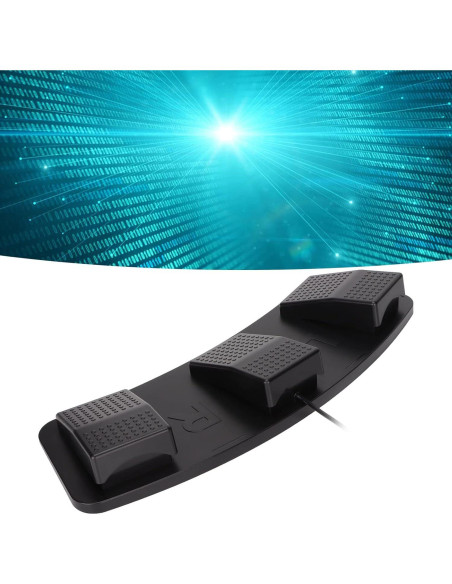 Pedal de Pie USB GOWENIC Triple Multifuncional Ergonómico