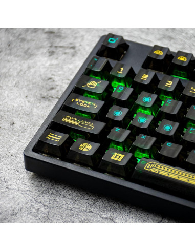 Conjunto de Teclas QKA KEEB RTO 95 Teclas Cherry PC Negro