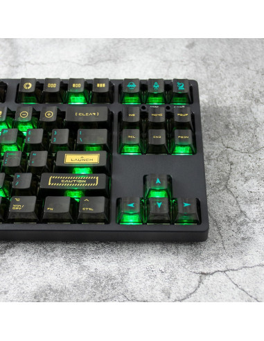 Conjunto de Teclas QKA KEEB RTO 95 Teclas Cherry PC Negro