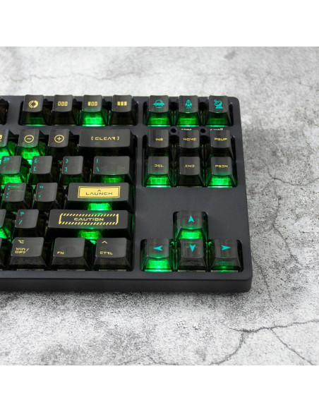 Conjunto de Teclas QKA KEEB RTO 95 Teclas Cherry PC Negro