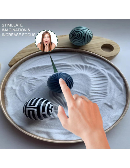 Kit Jardín Zen Japonés de Escritorio IMAMSE - Bandeja 24.1 cm