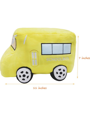 Juguete de Peluche Autobús Escolar YONLIT 27.94 cm Suave