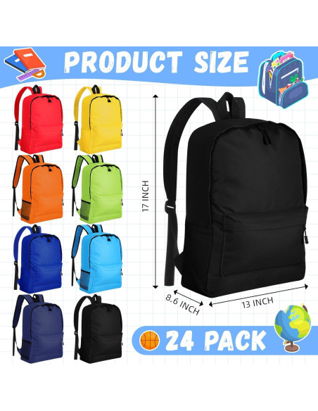Mochilas escolares Paterr 24 Pack 43 cm colores variados