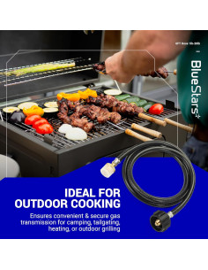 Adaptador Manguera Propano BlueStars 6FT QCC1 para Tanques 5-40lb 2