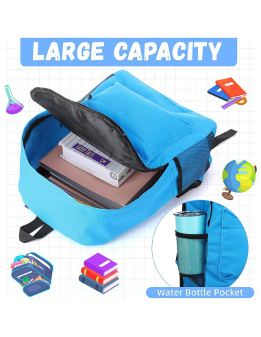 Mochilas escolares Paterr 24 Pack 43 cm colores variados