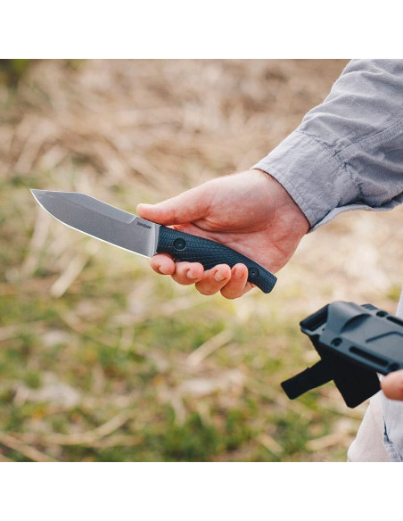 Cuchillo de Campo Kershaw Camp 5, Hoja D2 12.06 cm, Funda