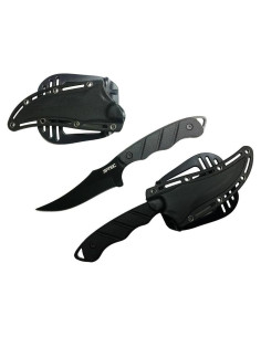 Cuchillo Táctico S-TEC STT25139BK 4" Inoxidable con Funda