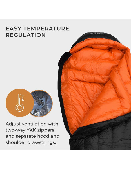 Saco de Dormir Mummy Hyke & Byke Eolus -18C Ultraligero