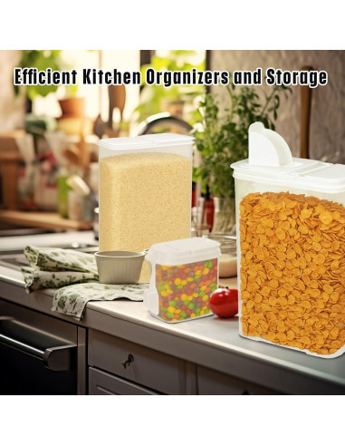 Dispensador de Alimentos Buddeez Cereal Buddy - Juego de 3, 7.57 L