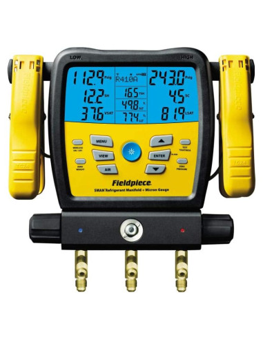 Manómetro digital Fieldpiece SM380V 3 puertos con micrones