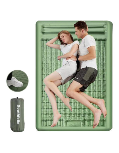 Colchón Inflable Doble Douthfolle 196x135cm 12cm Grosor