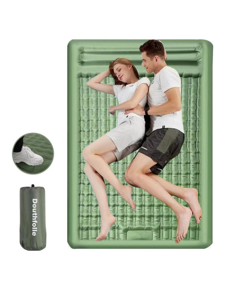 Colchón Inflable Doble Douthfolle 196x135cm 12cm Grosor