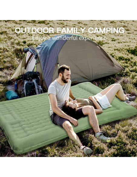 Colchón Inflable Doble Douthfolle 196x135cm 12cm Grosor