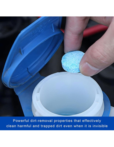 100 Tabletas Limpiaparabrisas MUQIDA - Efectivas y Prácticas