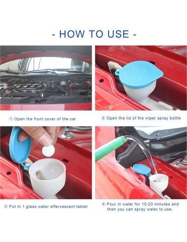 100 Tabletas Limpiaparabrisas MUQIDA - Efectivas y Prácticas