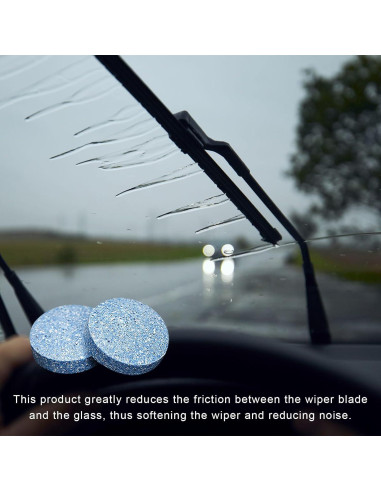 100 Tabletas Limpiaparabrisas MUQIDA - Efectivas y Prácticas