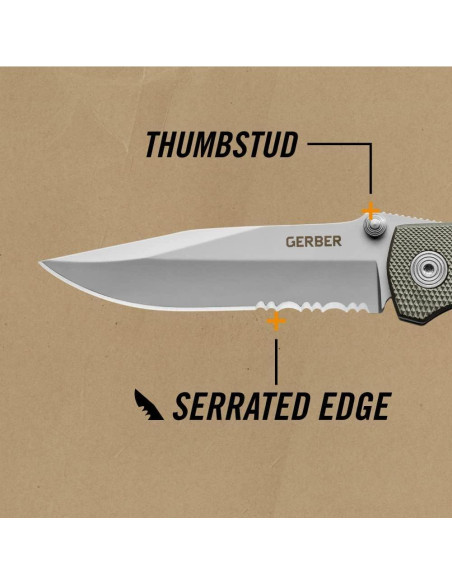 Cuchillo Plegable Gerber Air Ranger 18.6 cm Borde Serrado