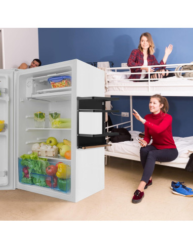 Estante Magnético Reallnaive para Mini Refrigerador Negro 24.9x15x31.5 cm