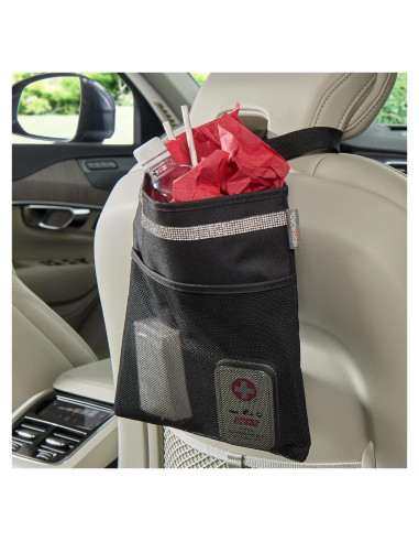 Basurero de coche High Road impermeable con bolsillo y correa