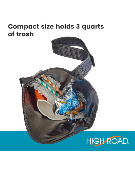 Basurero de coche High Road impermeable con bolsillo y correa