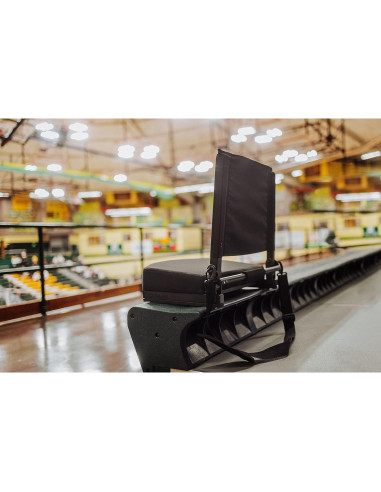 Silla Plegable Portátil PICNIC TIME Gridiron Negro 45.5x36x45 cm