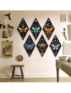 Paneles Acústicos Decorativos Tutmyrea Mariposa 6 Piezas 52x30cm 2