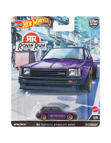 Hot Wheels Toyota Starlet KP61 1:64 Circuit Legends Premium