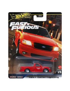 Hot Wheels Premium Ford F-150 SVT Lightning 1:64 Rojo
