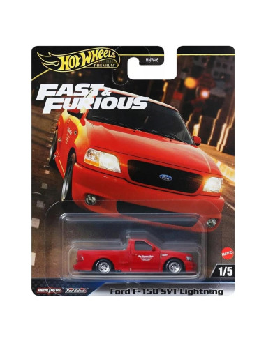Hot Wheels Premium Ford F-150 SVT Lightning 1:64 Rojo