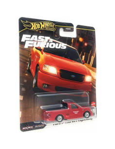 Hot Wheels Premium Ford F-150 SVT Lightning 1:64 Rojo 2