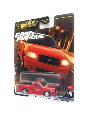 Hot Wheels Premium Ford F-150 SVT Lightning 1:64 Rojo
