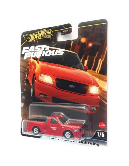 Hot Wheels Premium Ford F-150 SVT Lightning 1:64 Rojo