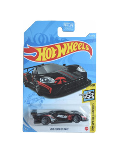 Auto a Escala Hot Wheels Ford GT-Race 1:64 Negro 2016
