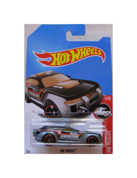 Hot Wheels Coche de Policía HW Pursuit 1:64 Negro 2017