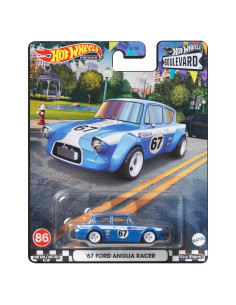 Hot Wheels HKF32 - Mini Coche 67 Ford Anglia Racer 4.5cm