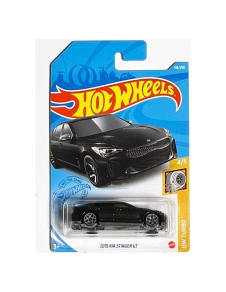 Hot Wheels Kia Stinger GT 2019 Coche Fundición 1:64 Negro