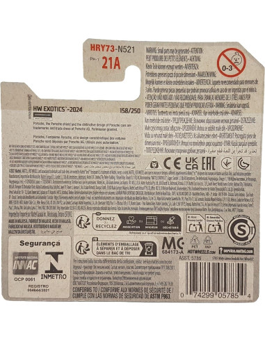 Hot Wheels Porsche 904 Carrera GTS 1/64 Coche Miniatura Plata