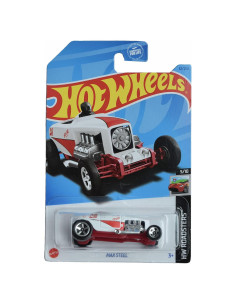 Auto de Juguete Hot Wheels Max Steel 1:64 Blanco/Rojo