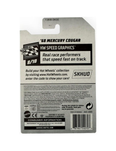 Hot Wheels 2018 50 Aniversario '68 Mercury Cougar Rojo 2